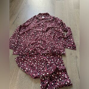 Angelina leopard print pajama set